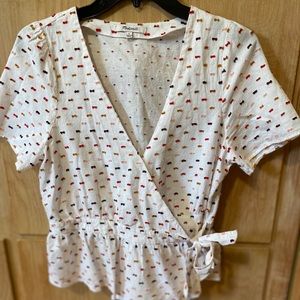 Madewell crossover top.